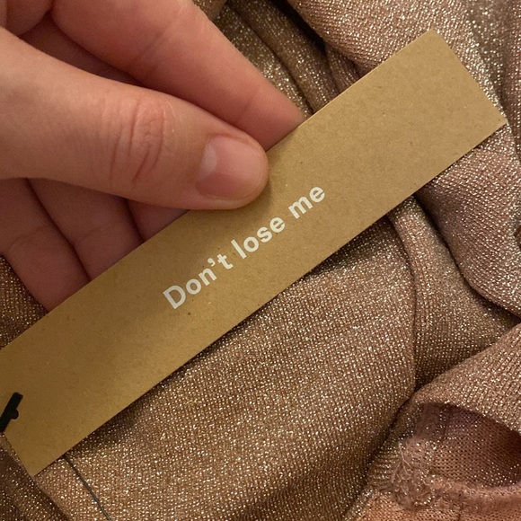 NWT Reformation Disco Dress in Rose Sparkle - Picture 10 of 13